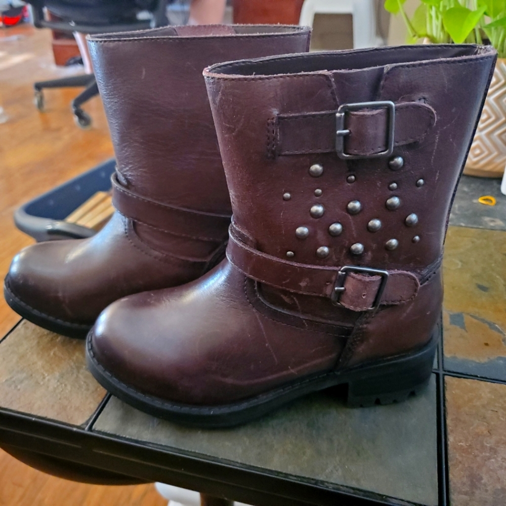 Ralph Lauren Polo Size 1 Girl's Leather Boots
